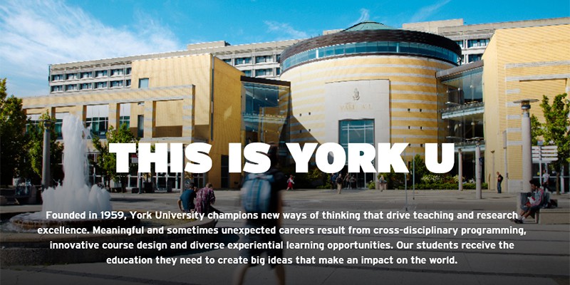 Học bổng Trường Đại học York - Du học Canada